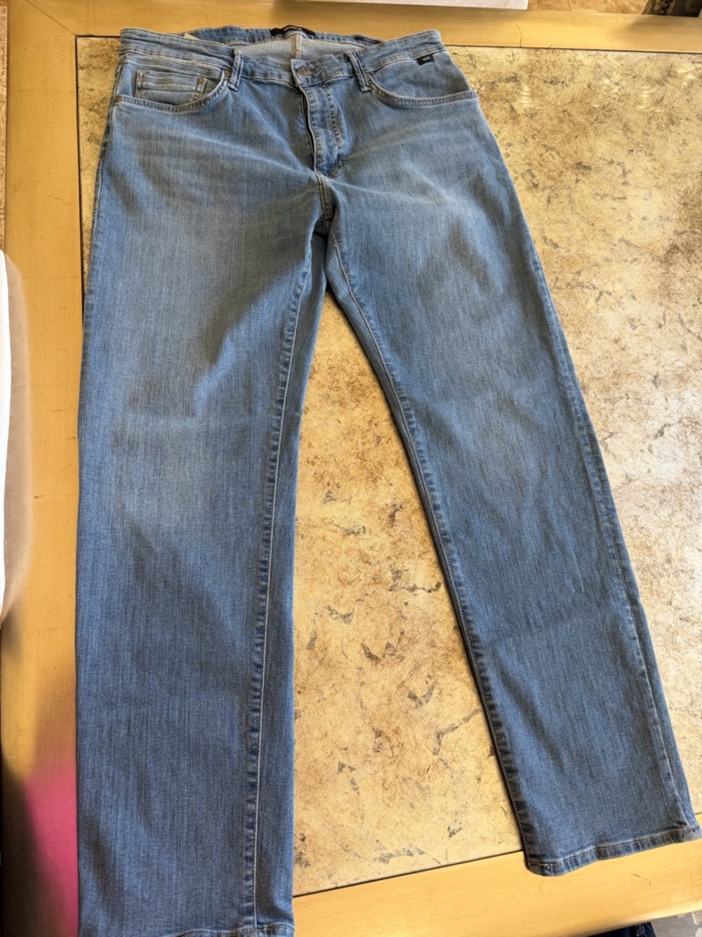Mavi Men's Straight Jeans - Light Blue Wash